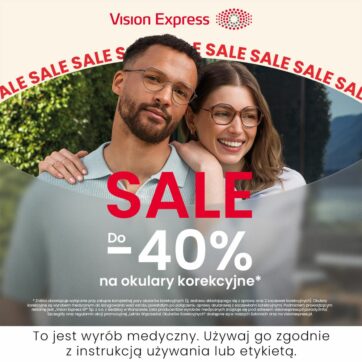 Letnia wyprzedaż okularów korekcyjnych do -40%