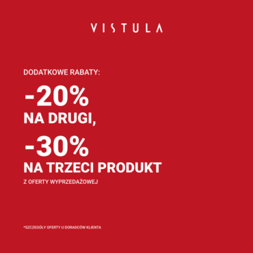 Pogłębienie wyprzedaży w Vistula: -20% na drugi i -30% na trzeci produkt