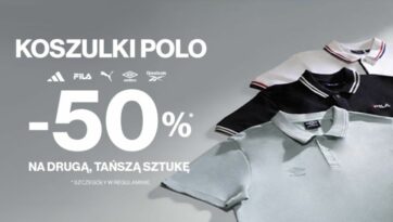 KOSZULKI POLO -50% NA DRUGĄ, TAŃSZĄ SZTUKĘ