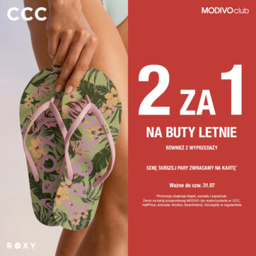 CCC: Skorzystaj z letniej wyprzedaży 2 za 1 w CCC!